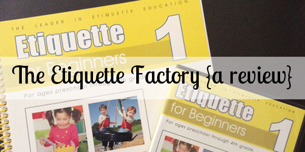 A review of The Etiquette Factory