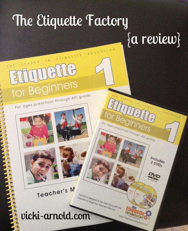 A review of The Etiquette Factory character training curriculum. Good for homeschool or traditional classroom settings.