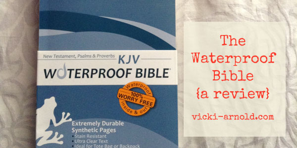 Have you seen the Waterproof Bible? This is a review of it.