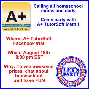 A+ TutorSoft is hosting a back to school Facebook party!