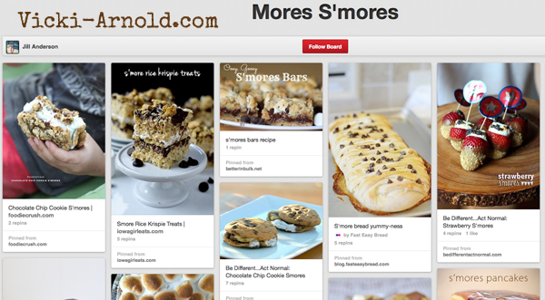 15 S'mores Boards to follow at Vicki-Arnold.com