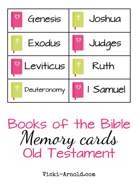 Books of the Bible memory cards - Old Testament
