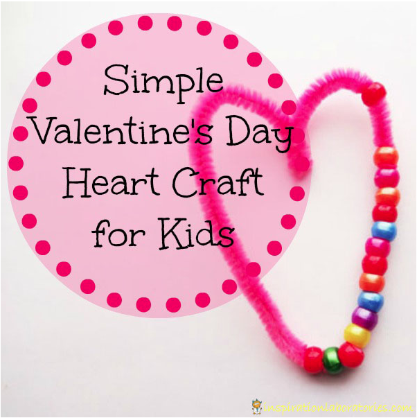 Simple Valentine's Day Heart Craft for Kids from Inspiration Laboratories