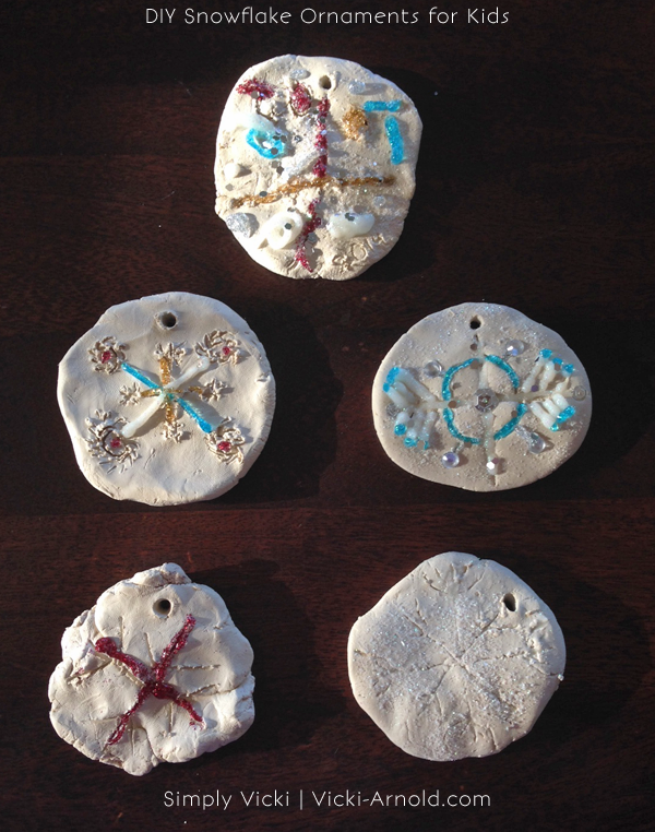 DIY Snowflake Ornaments for Kids | Vicki-Arnold.com