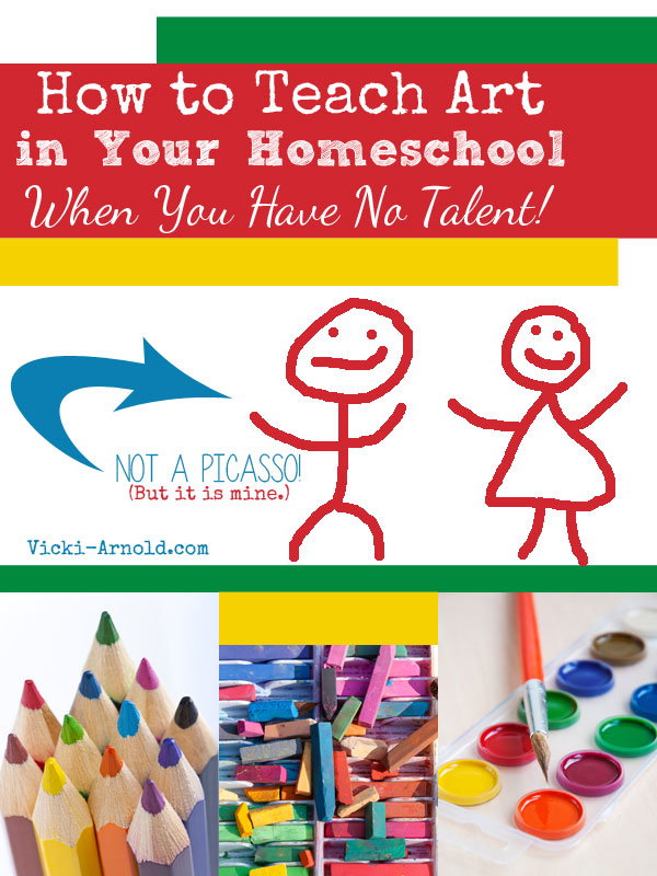 How to Teach Art in Your Homeschool When You Have No Talent!